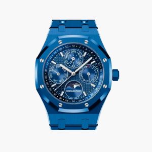 Royal Oak Perpetual Calendar 26579CS.OO.1225CS.01 Blue Ceramic Blue Dial